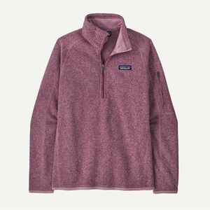 Patagonia Woman’s Better Sweater 1/4 Zip Fleece in Light Violet Size X-Small